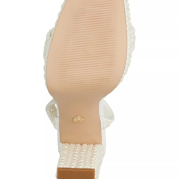 ALDO Womens Lulu Pearl Two Piece Platform Dress Sandals White Size 9 NIB - Picture 3 of 5
